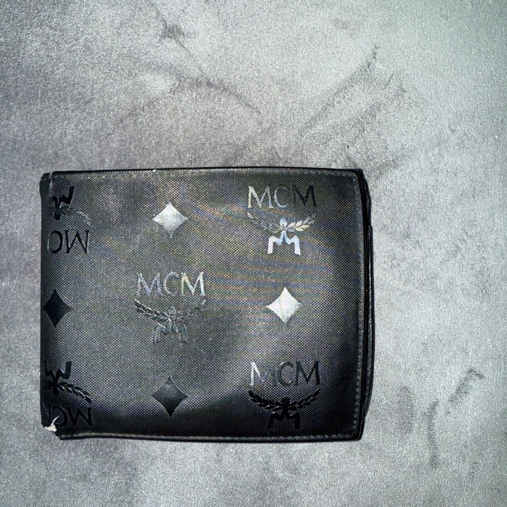 MCM Black Logo Wallet